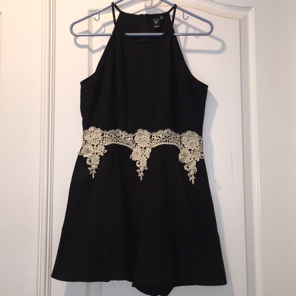 Dresses & Skirts - ‼️SOLD‼️ Halter Top Black Romper